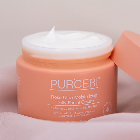 Purceri Rose Light Moisturizing Daily Facial Cream